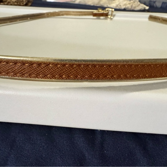 Michael Kors Gold and Tan Women's Belt - Picture 3 of 4